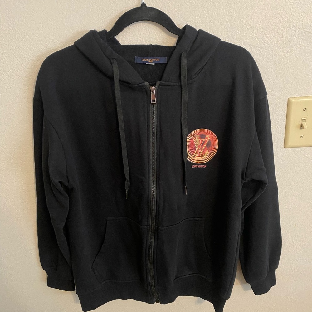 Louis Vuitton Black Zip Up Hoodie